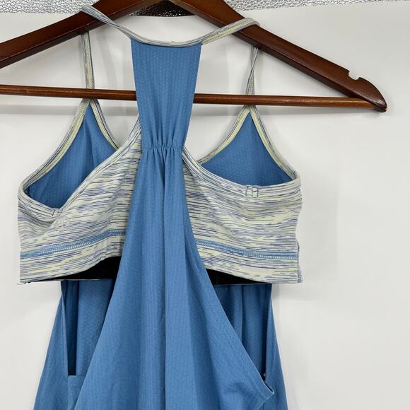 Lululemon No Limits Tank Limitless Blue Wee Are From Space Polar Cream size 4 - Picture 4 of 9